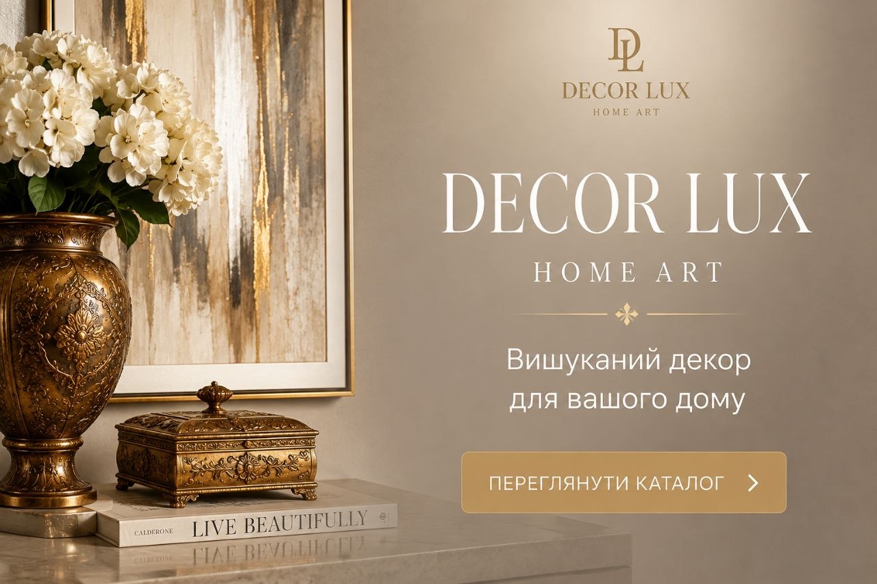 Decor Lux — вишуканий декор для вашого дому. Переглянути каталог.